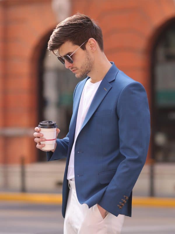 主图-04 Premium Slim-Fit Men's Wool Blazer – Spring Fashion Business-Casual Single Suit Jacket