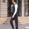 Classic British Style Wool 3-Piece Suit – Luxurious Groom & Business Commute Suit Set